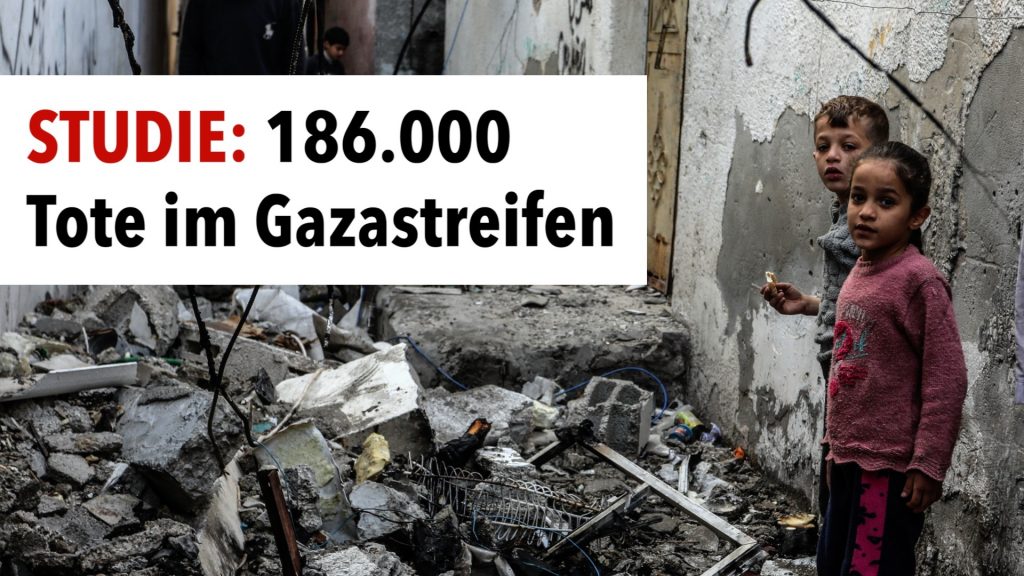 Neue Studie enthüllt radikal höhere Todesrate im Gazastreifen