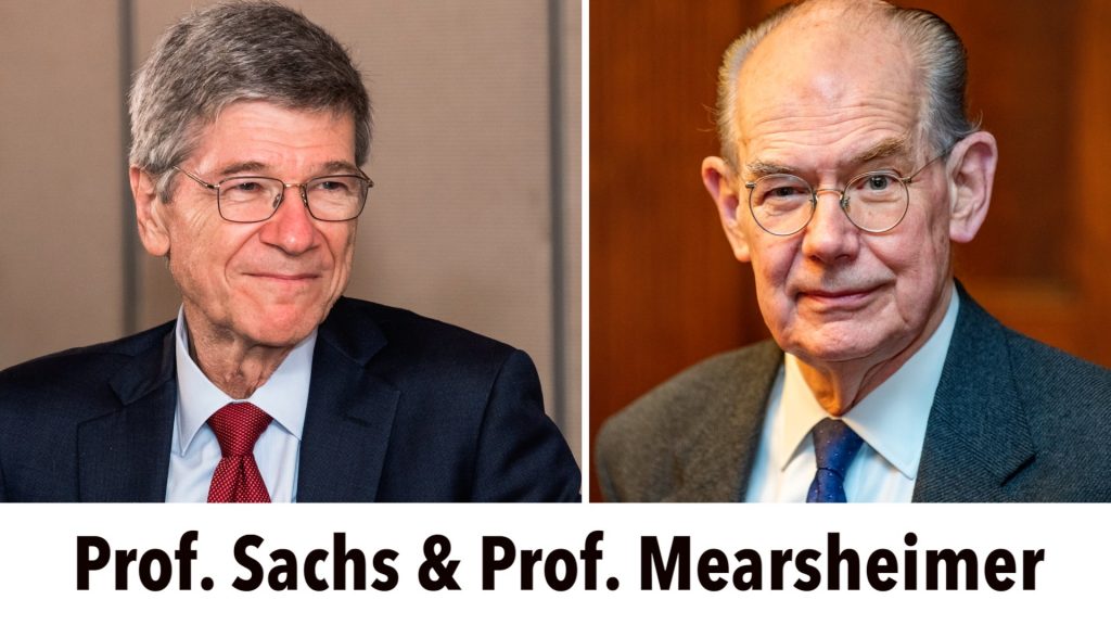 Prof. Sachs & Prof. Mearsheimer Podiumsdiskussion